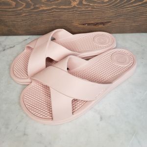 Totes Everywear Womens shoes sz 9 Soft Cushion Massaging Slide Sandal pink